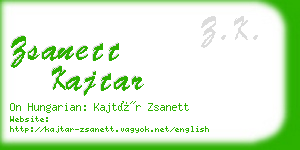 zsanett kajtar business card